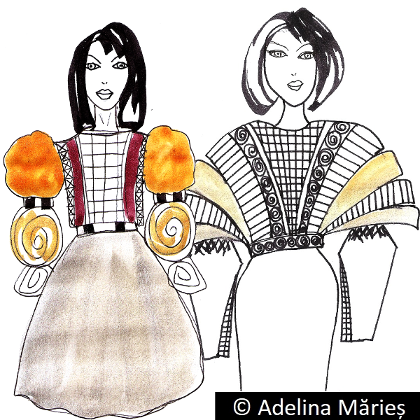 fashion design Adelina Maries original